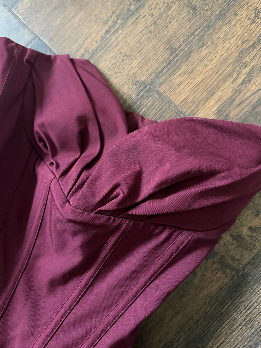 House of CB Burgundy Dress - Picture 8 of 8